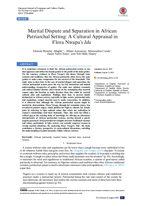 The first page of the article.